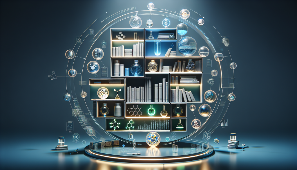 supplement library wellness formulas illustration
